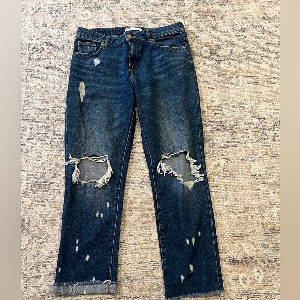 Zara Dark Blue Denim Jeans